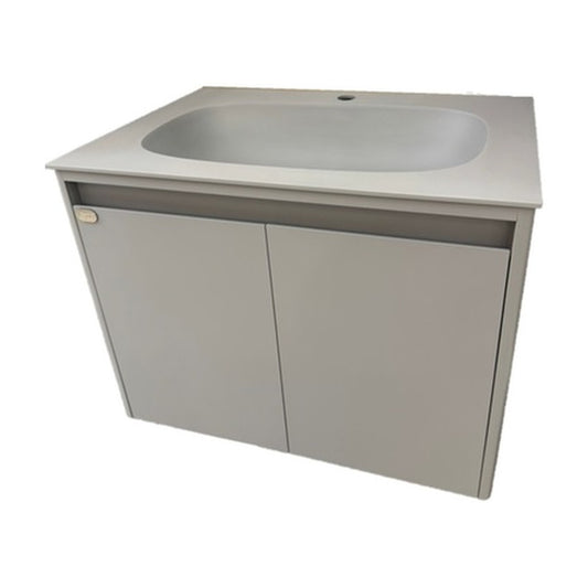 E+NT LD-9705 65cm Basin Cabinet Set, Light Grey