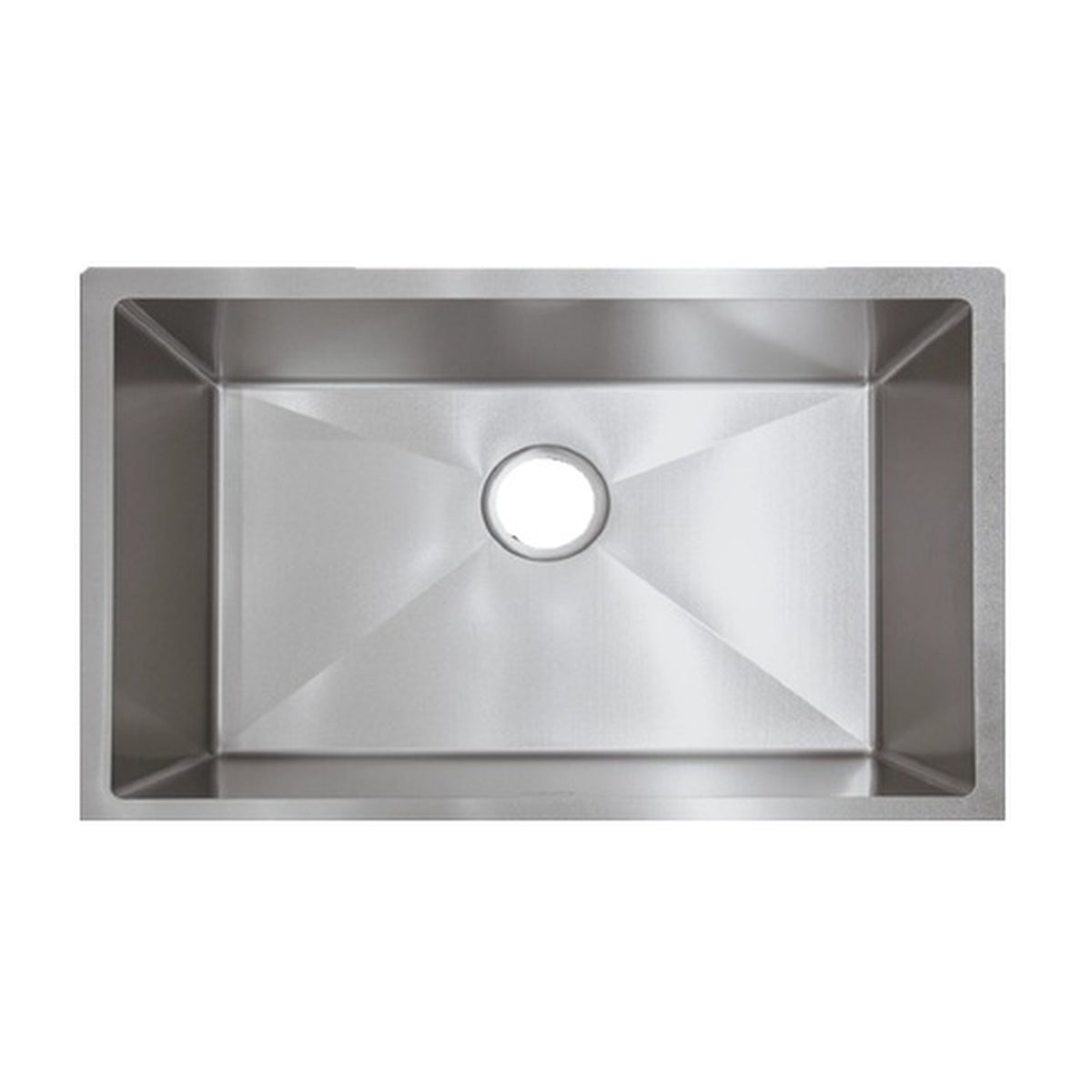 E+NT Undermount Single Bowl Sink 7245, Stainless Steel