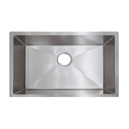E+NT Undermount Single Bowl Sink 7245, Stainless Steel
