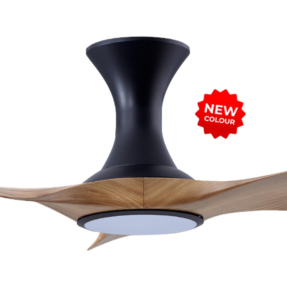 EFENZ Thurman 343 34 inch ceiling fan, Black Caramel limited edition, hugger mount, with Samsung LED