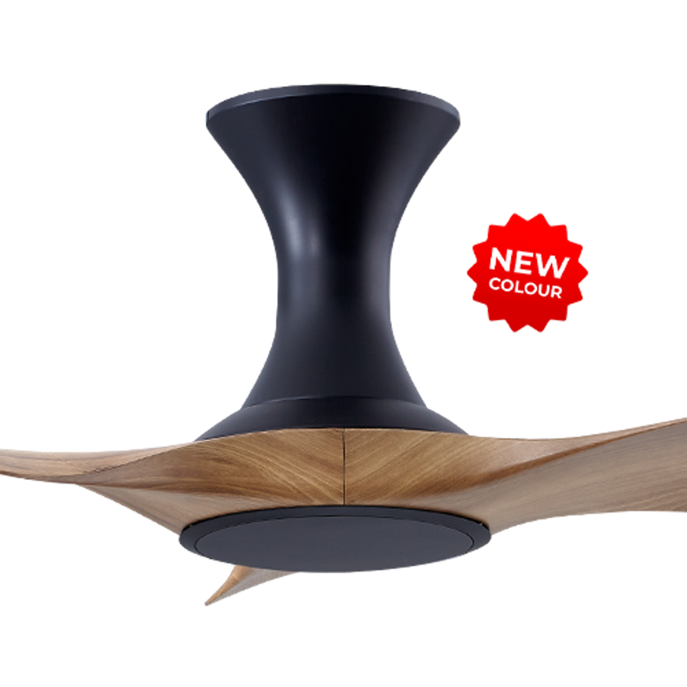 EFENZ Thurman 343 34 inch ceiling fan, Black Caramel limited edition, hugger mount, no light