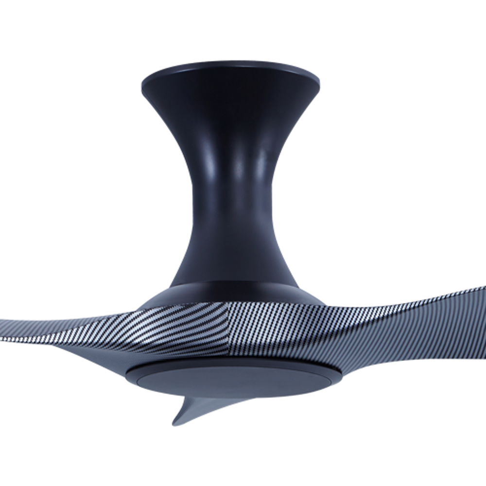 EFENZ Thurman 343 34 inch ceiling fan, Black Carbon Fiber limited edition, hugger mount, no light