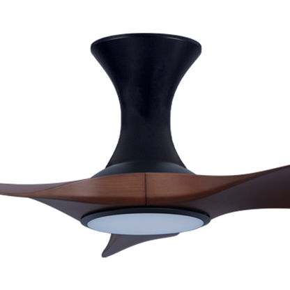 EFENZ Thurman 343 34 inch ceiling fan, Black Dutch Cocoa limited edition, hugger mount, with Samsung LED