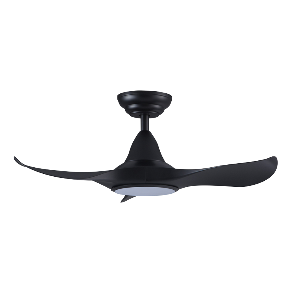 EFENZ Thurman 343 34 inch ceiling fan, Black, downrod mount, with Samsung LED