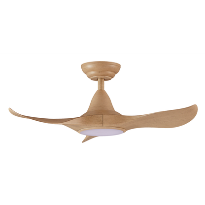 EFENZ Thurman 343 34 inch ceiling fan, Honey Maple Wood, downrod mount, with Samsung LED