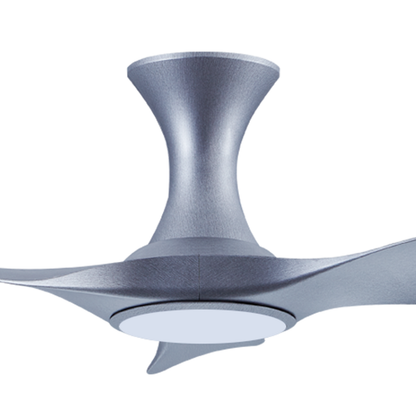 EFENZ Thurman 343 34 inch ceiling fan, Satin Titanium limited edition, hugger mount, with Samsung LED