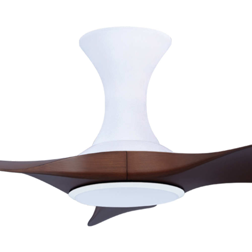 EFENZ Thurman 343 34 inch ceiling fan, White Dutch Cocoa limited edition, hugger mount, with Samsung LED