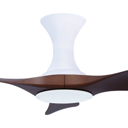 EFENZ Thurman 343 34 inch ceiling fan, White Dutch Cocoa limited edition, hugger mount, no light