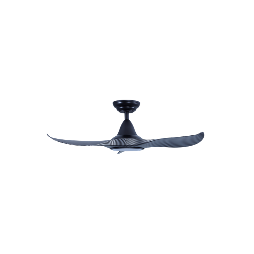 EFENZ Isabel 403 40 inch ceiling fan, Black Carbon Fiber limited edition, downrod mount, with Samsung LED
