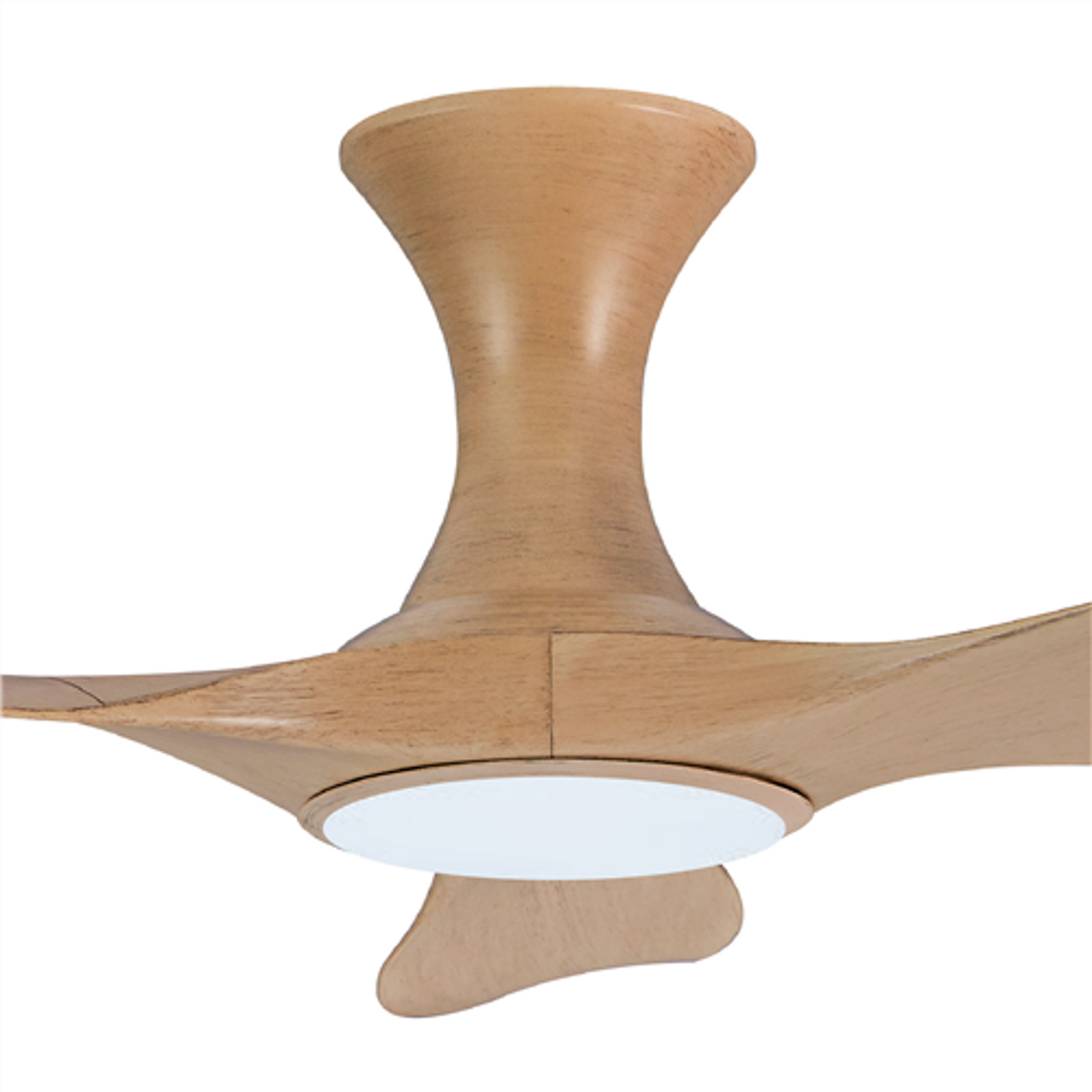 EFENZ Isabel 403 40 inch ceiling fan, Honey Maple Wood, hugger mount, with Samsung LED