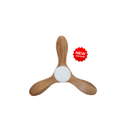 EFENZ Isabel 403 40 inch ceiling fan, White Caramel limited edition, downrod mount, no light