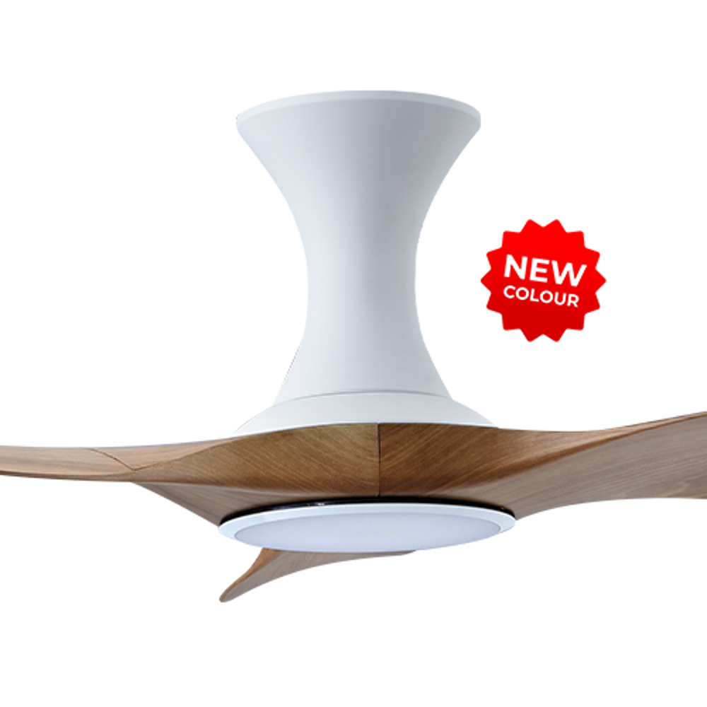 EFENZ Isabel 403 40 inch ceiling fan, White Caramel limited edition, hugger mount, with Samsung LED