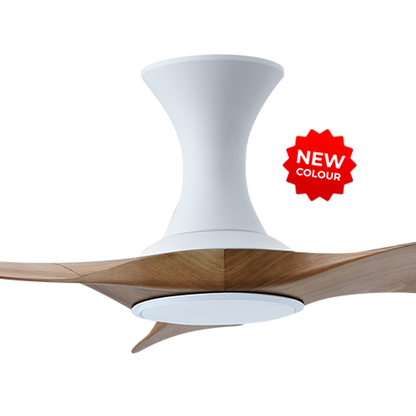 EFENZ Isabel 403 40 inch ceiling fan, White Caramel limited edition, hugger mount, no light