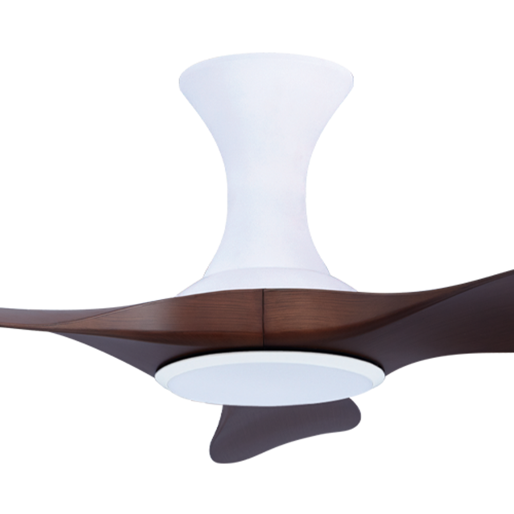 EFENZ Isabel 403 40 inch ceiling fan, White Dutch Cocoa limited edition, hugger mount, with Samsung LED