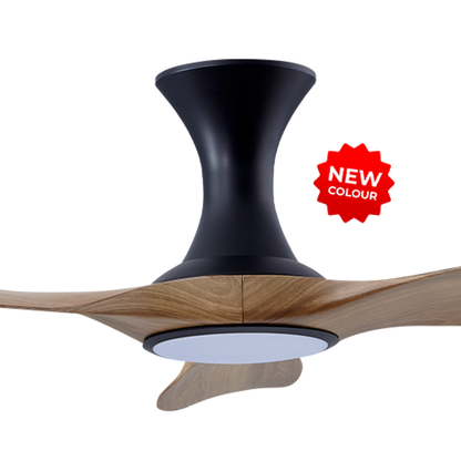 EFENZ Troy 463 46 inch ceiling fan, Black Caramel limited edition, hugger mount, with Samsung LED