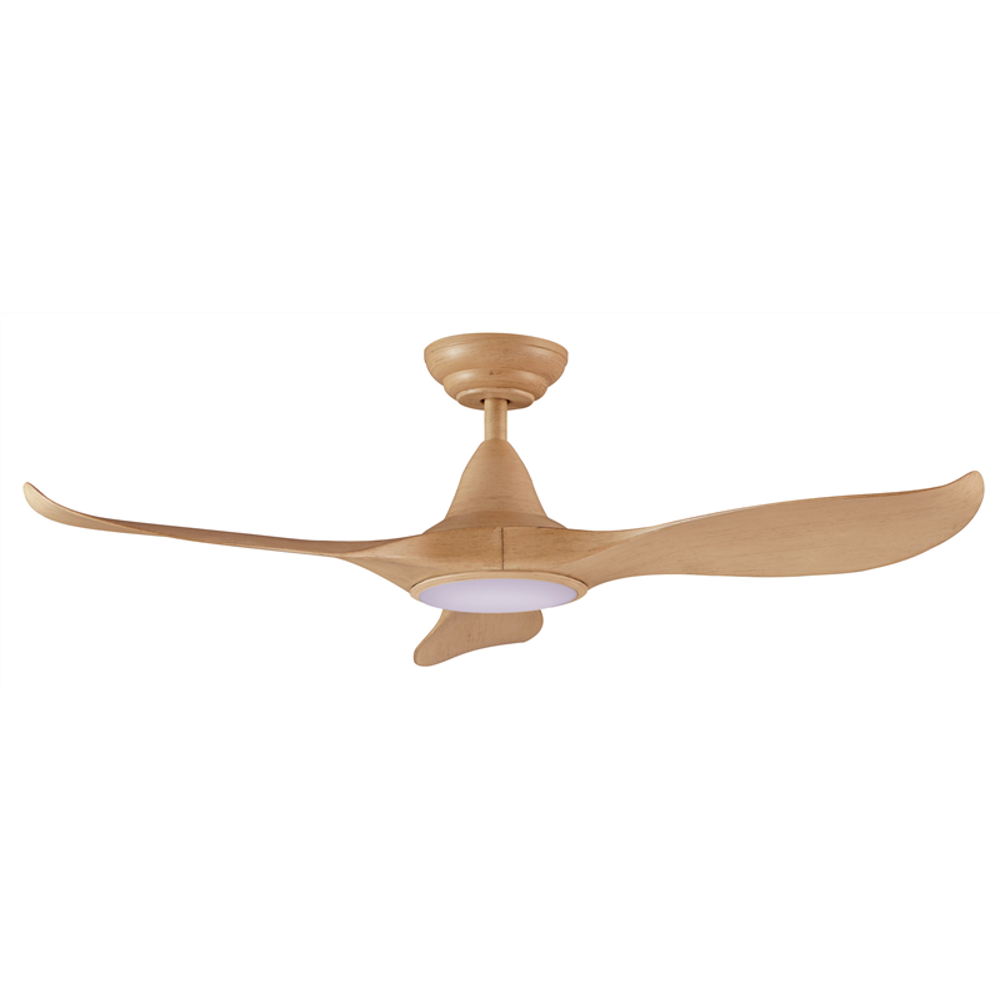 EFENZ Troy 463 46 inch ceiling fan, Honey Maple Wood, downrod mount, with Samsung LED