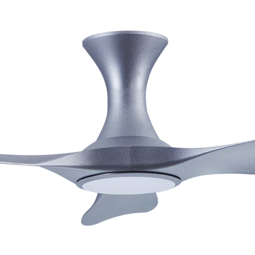 EFENZ Troy 463 46 inch ceiling fan, Satin Titanium limited edition, hugger mount, with Samsung LED