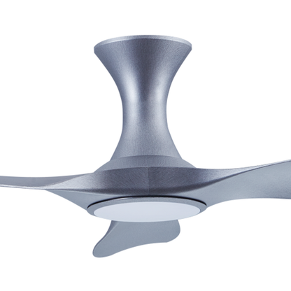EFENZ Troy 463 46 inch ceiling fan, Satin Titanium limited edition, hugger mount, with Samsung LED
