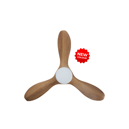 EFENZ Troy 463 46 inch ceiling fan, White Caramel limited edition, downrod mount, no light