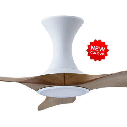 EFENZ Troy 463 46 inch ceiling fan, White Caramel limited edition, hugger mount, with Samsung LED