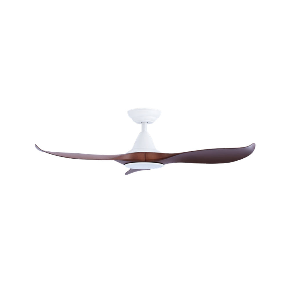 EFENZ Troy 463 46 inch ceiling fan, White Dutch Cocoa limited edition, downrod mount, with Samsung LED