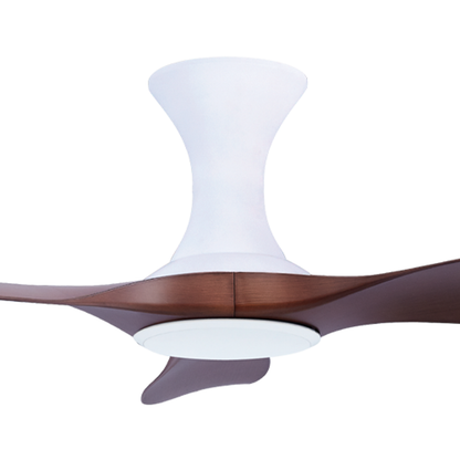 EFENZ Troy 463 46 inch ceiling fan, White Dutch Cocoa limited edition, hugger mount, no light