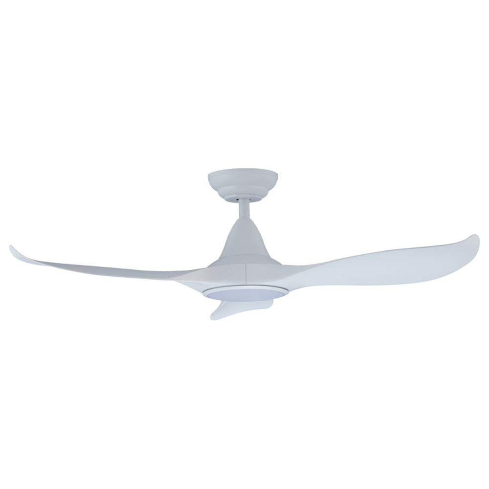 EFENZ Troy 463 46 inch ceiling fan, White, downrod mount, with Samsung LED
