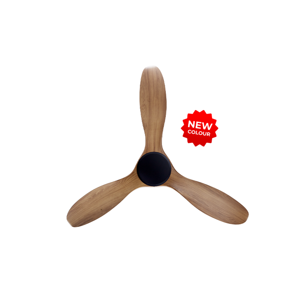 EFENZ Isaac 523 52 inch ceiling fan, Black Caramel limited edition, downrod mount, no light