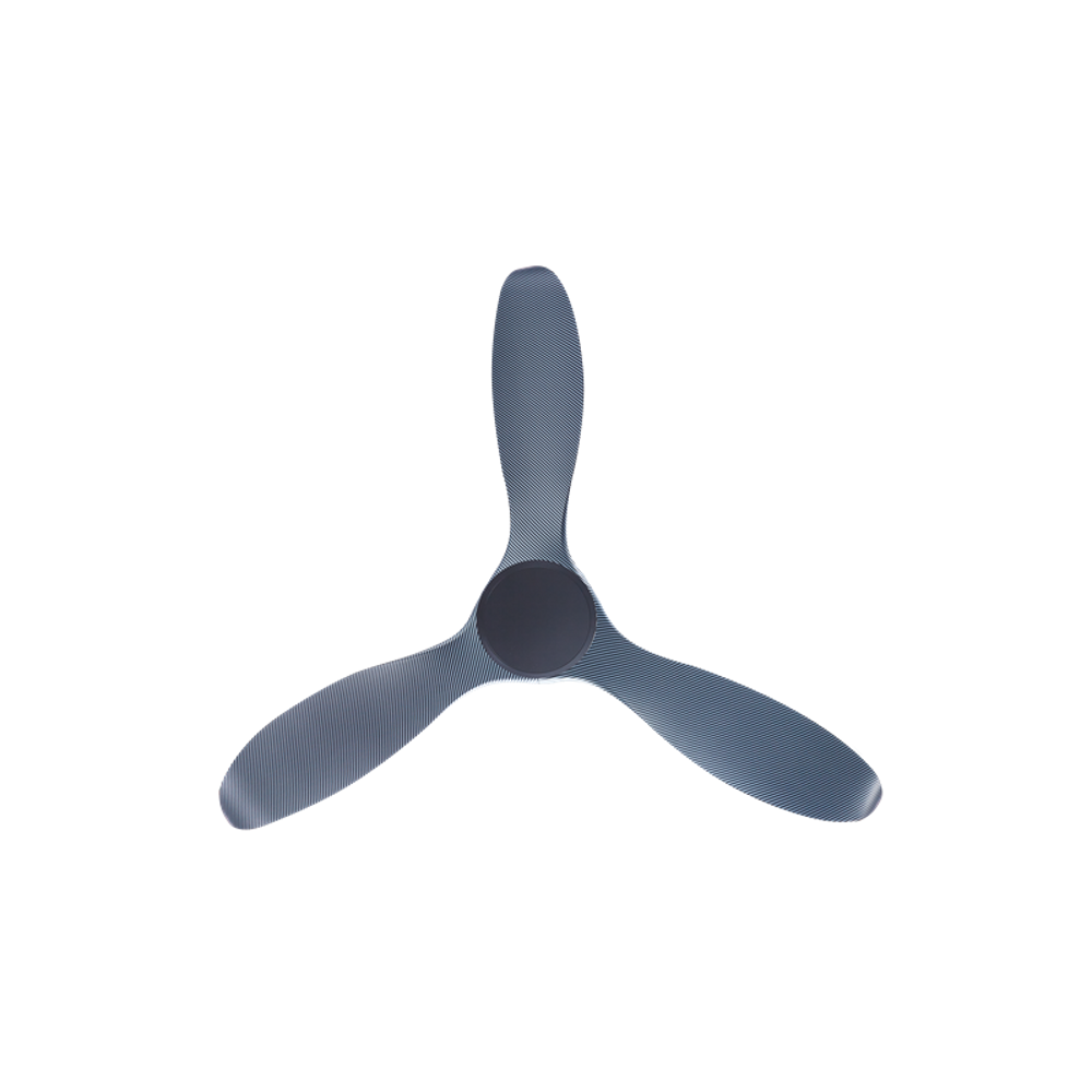 EFENZ Isaac 523 52 inch ceiling fan, Black Carbon Fiber limited edition, downrod mount, no light