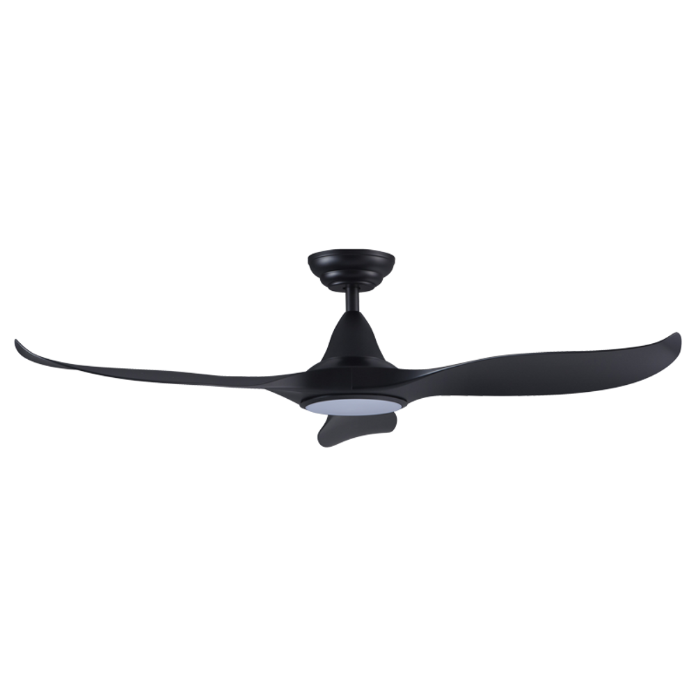 EFENZ Isaac 523 52 inch ceiling fan, Black, downrod mount, with Samsung LED