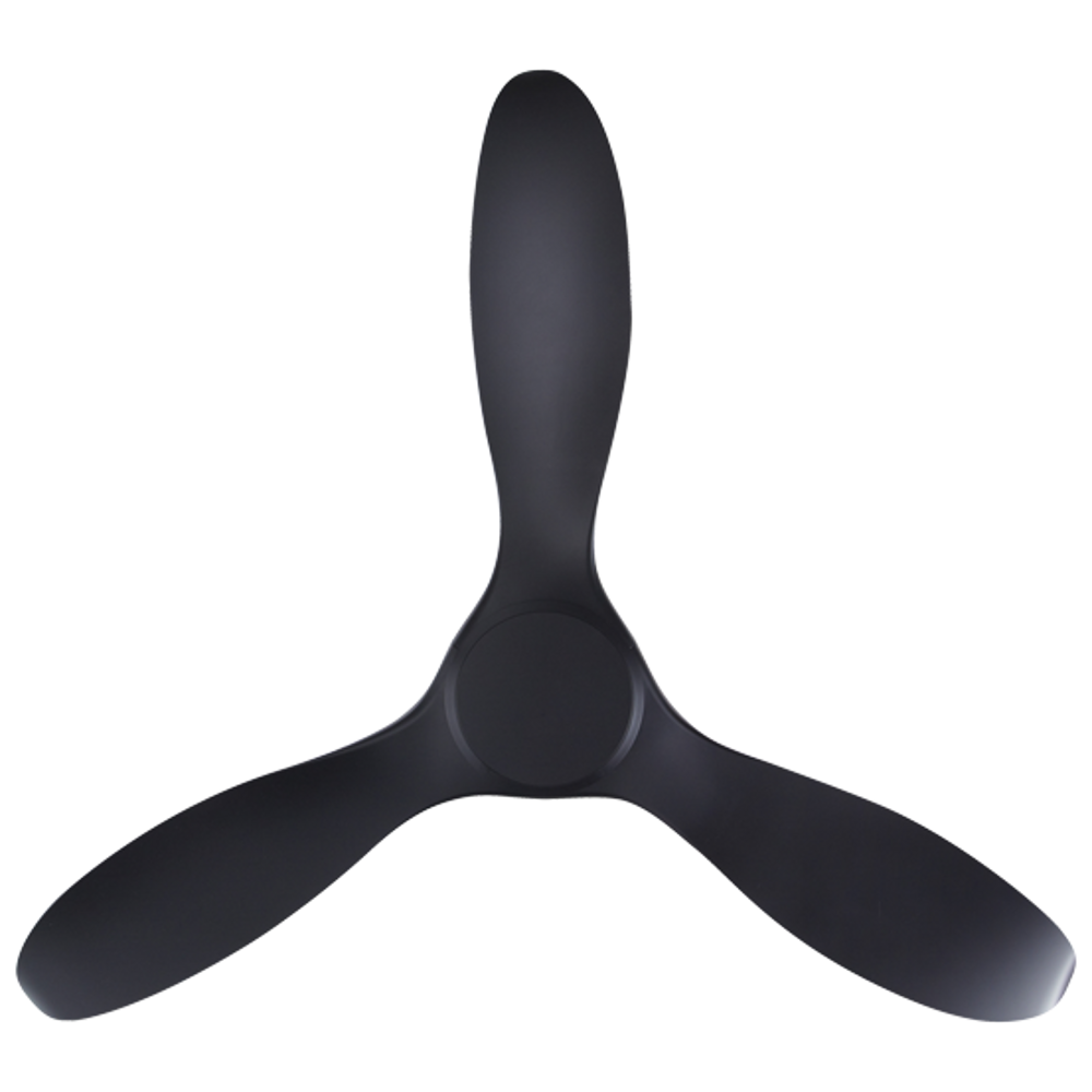 EFENZ Isaac 523 52 inch ceiling fan, Black, downrod mount, no light