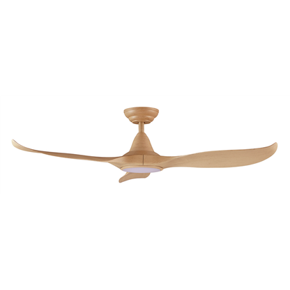 EFENZ Isaac 523 52 inch ceiling fan, Honey Maple Wood, downrod mount, with Samsung LED