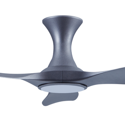 EFENZ Isaac 523 52 inch ceiling fan, Satin Titanium limited edition, hugger mount, with Samsung LED