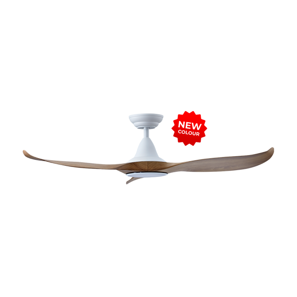 EFENZ Isaac 523 52 inch ceiling fan, White Caramel limited edition, downrod mount, with Samsung LED