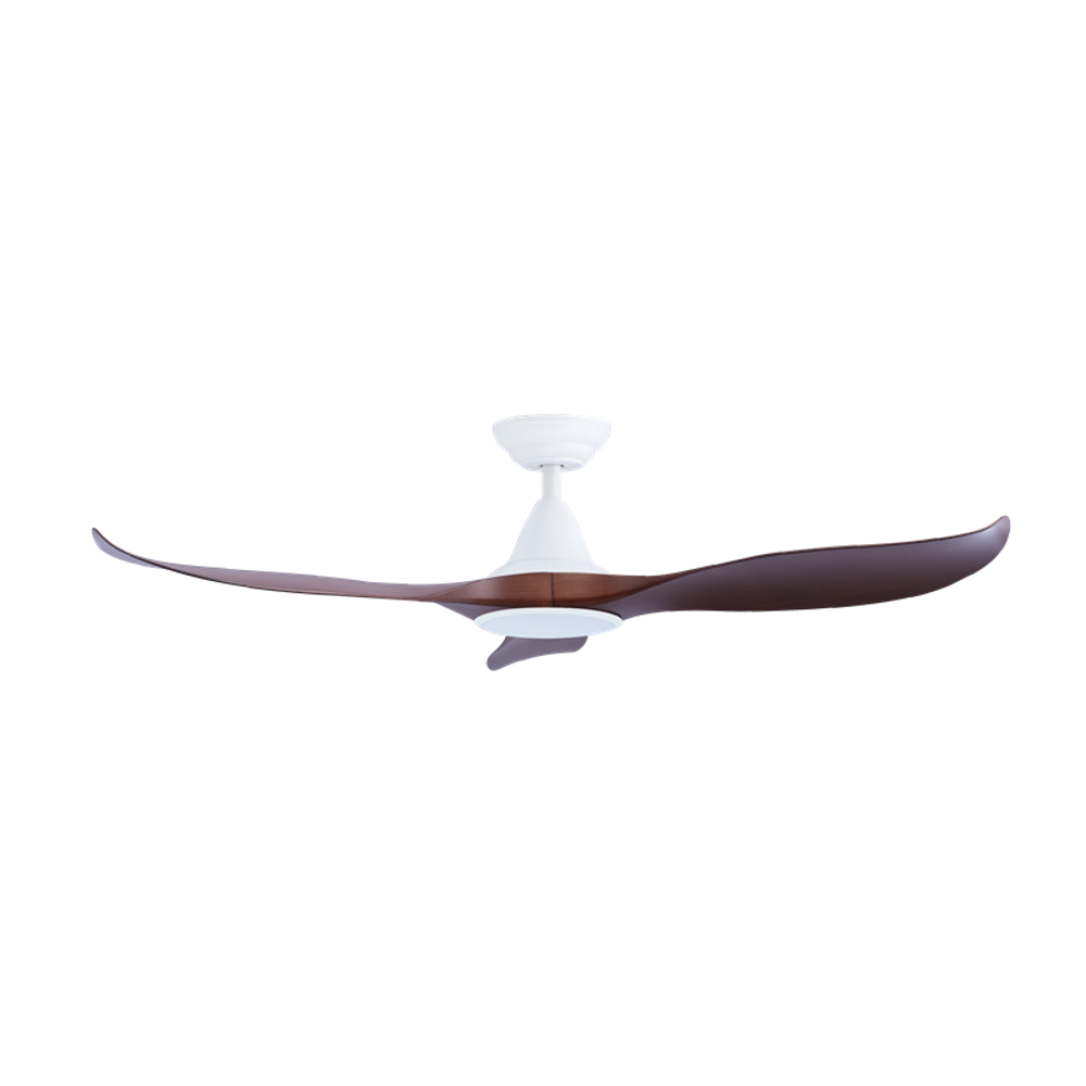 EFENZ Isaac 523 52 inch ceiling fan, White Dutch Cocoa limited edition, downrod mount, with Samsung LED