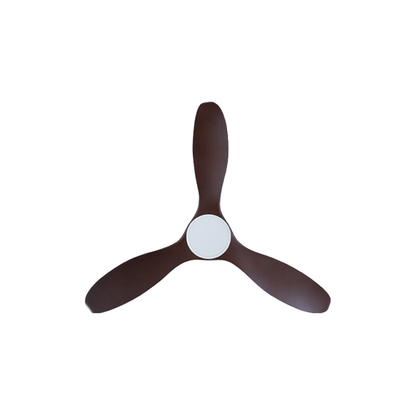 EFENZ Isaac 523 52 inch ceiling fan, White Dutch Cocoa limited edition, downrod mount, no light