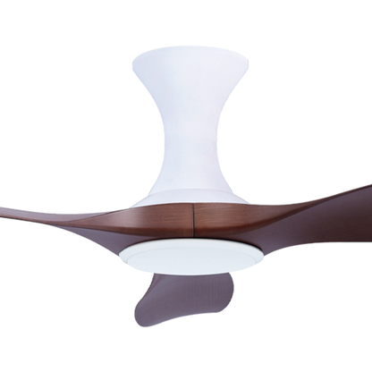 EFENZ Isaac 523 52 inch ceiling fan, White Dutch Cocoa limited edition, hugger mount, no light