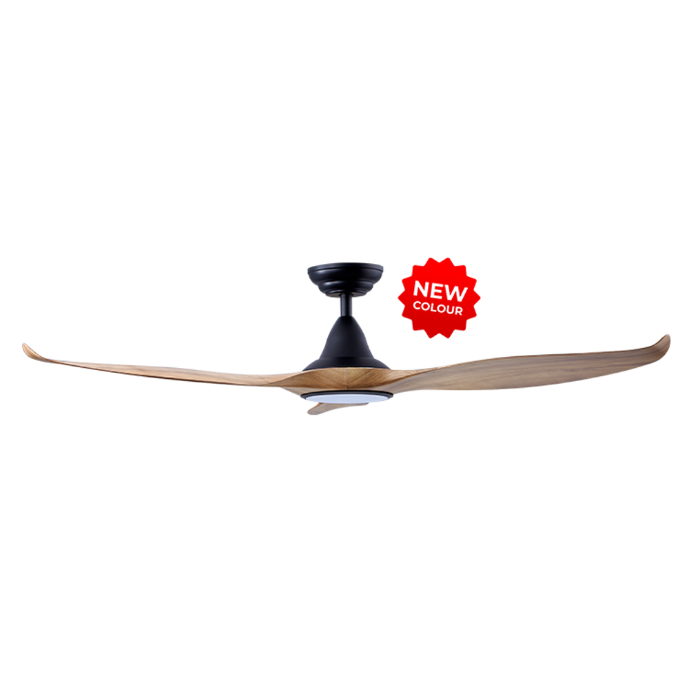 EFENZ Tiffany 603 60 inch ceiling fan, Black Caramel limited edition, downrod mount, with Samsung LED