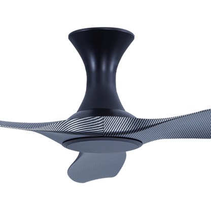 EFENZ Tiffany 603 60 inch ceiling fan, Black Carbon Fiber limited edition, hugger mount, no light