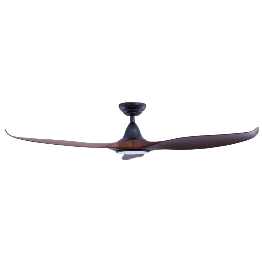 EFENZ Tiffany 603 60 inch ceiling fan, Black Dutch Cocoa limited edition, downrod mount, with Samsung LED