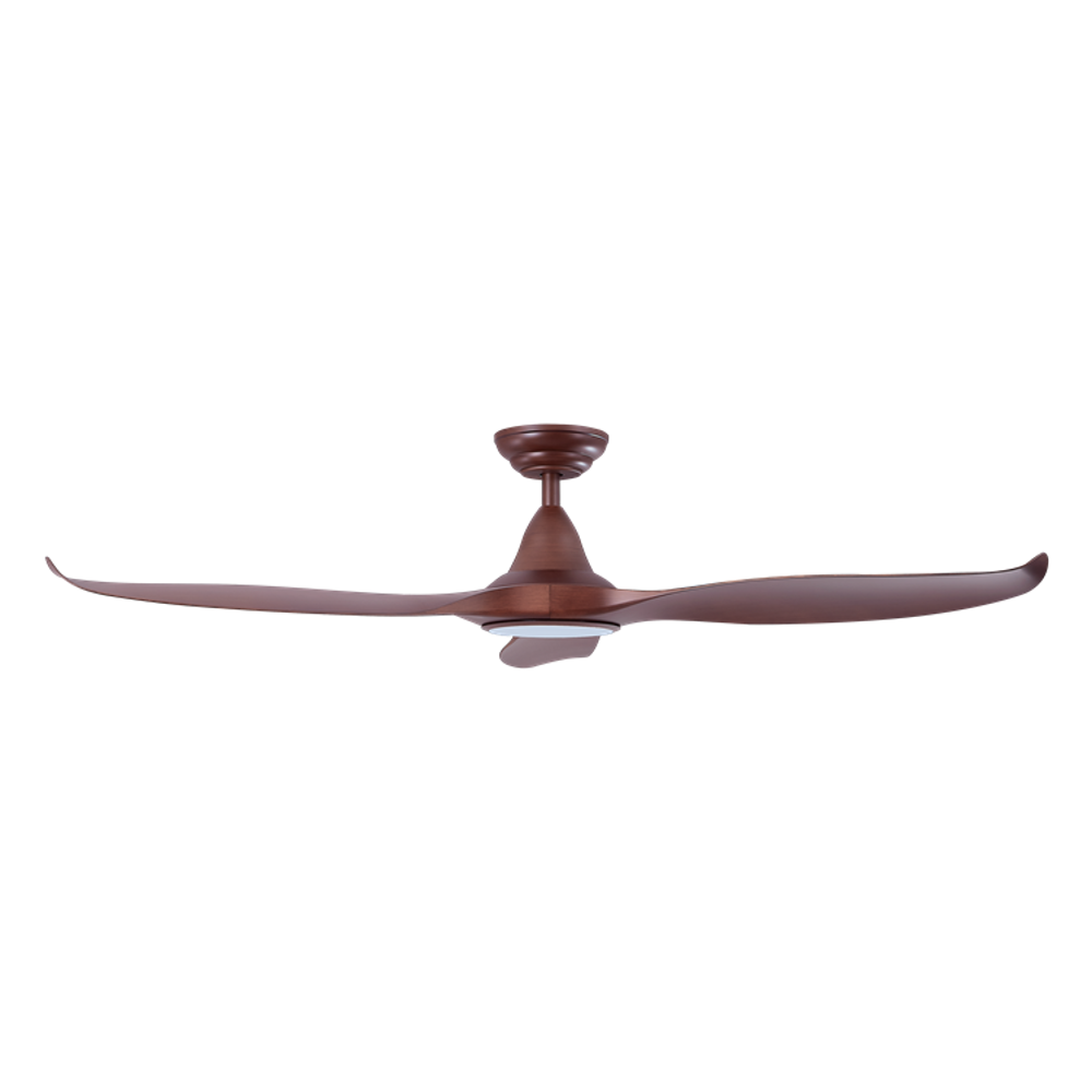 EFENZ Tiffany 603 60 inch ceiling fan, Dutch Cocoa limited edition, downrod mount, with Samsung LED