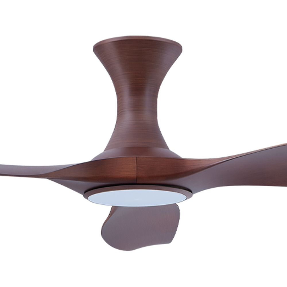 EFENZ Tiffany 603 60 inch ceiling fan, Dutch Cocoa limited edition, hugger mount, with Samsung LED