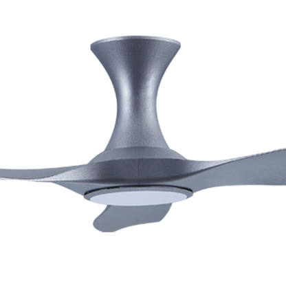 EFENZ Tiffany 603 60 inch ceiling fan, Satin Titanium limited edition, hugger mount, with Samsung LED