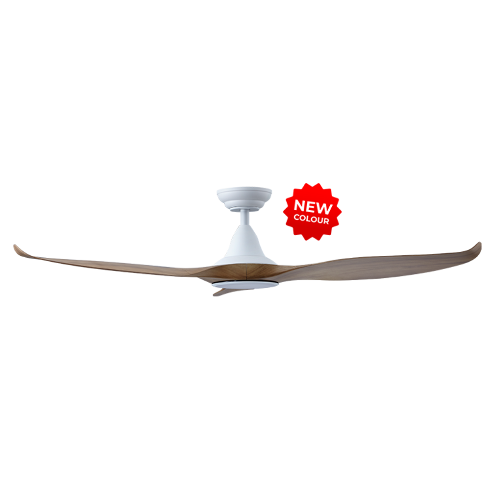 EFENZ Tiffany 603 60 inch ceiling fan, White Caramel limited edition, downrod mount, with Samsung LED
