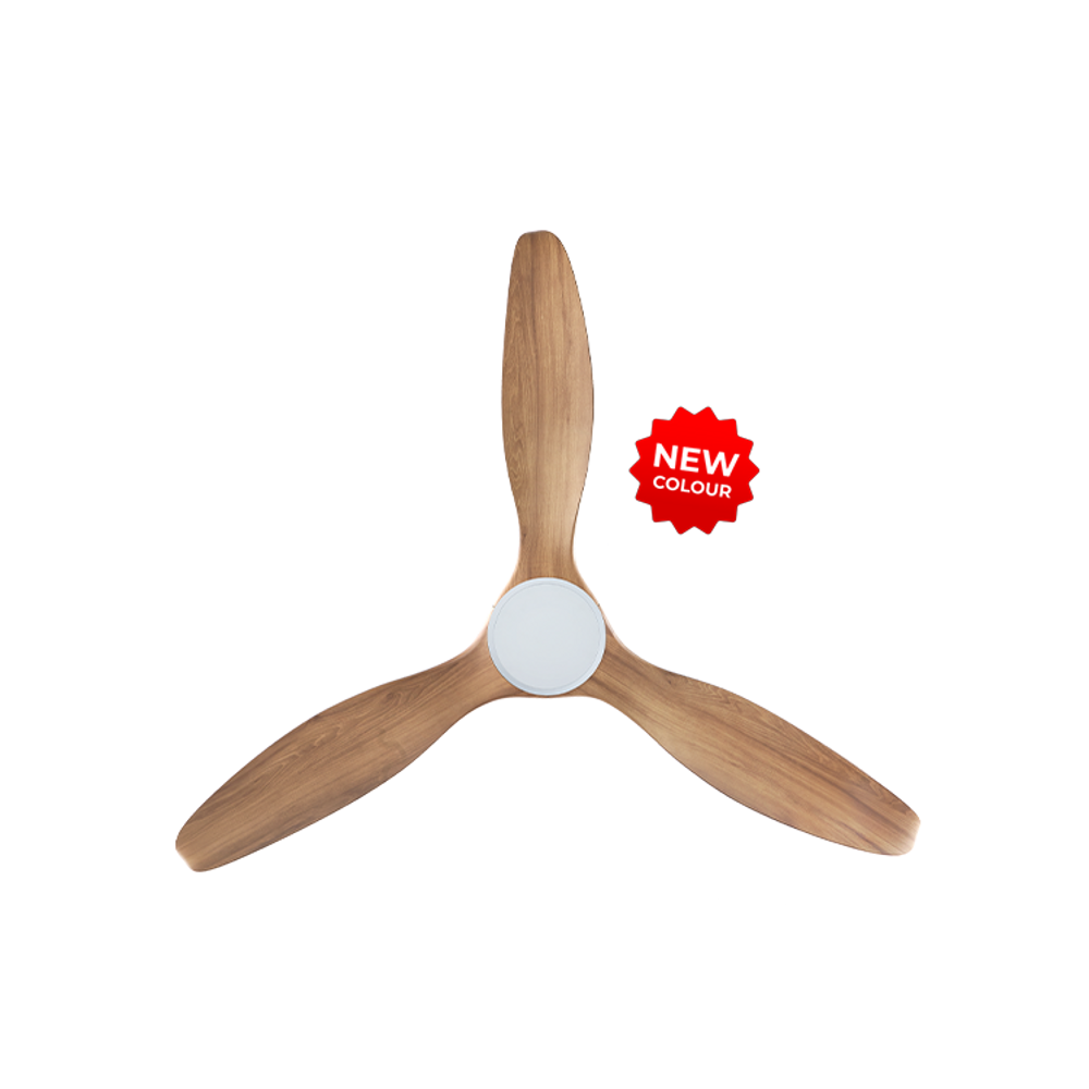 EFENZ Tiffany 603 60 inch ceiling fan, White Caramel limited edition, downrod mount, no light