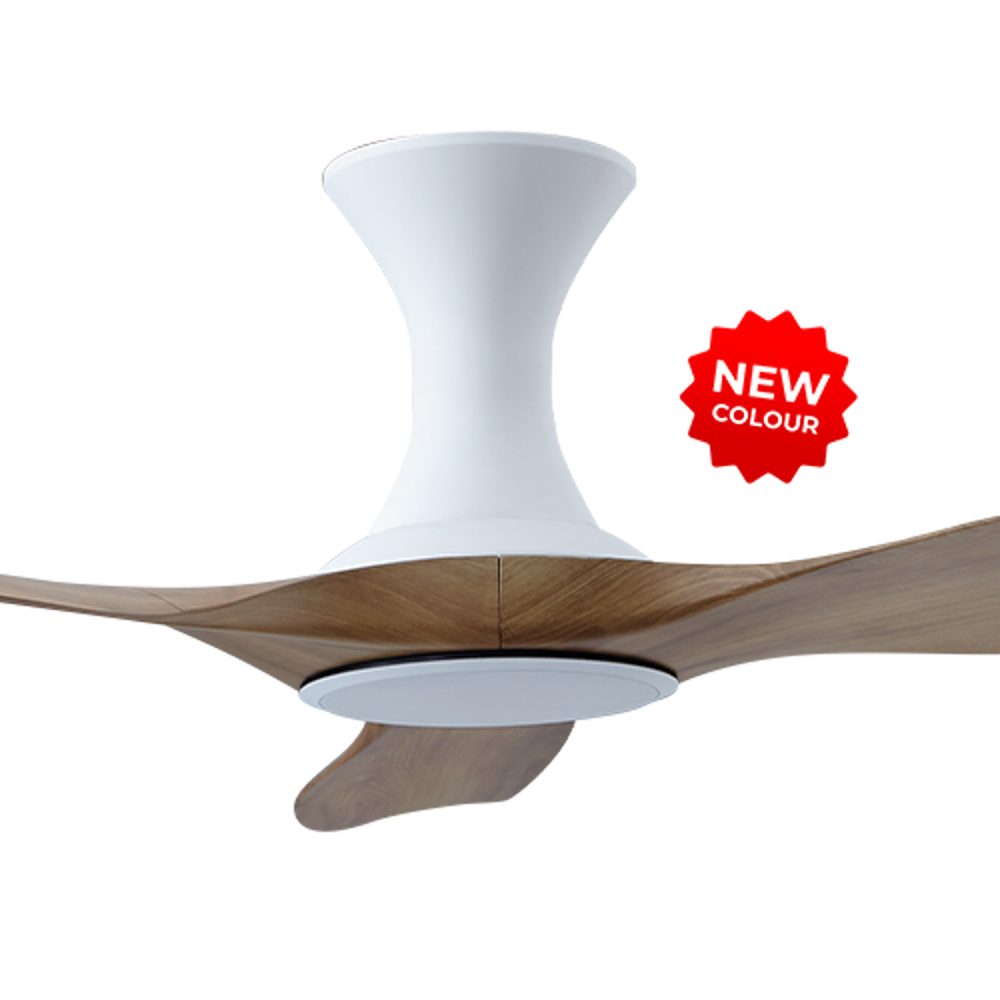 EFENZ Tiffany 603 60 inch ceiling fan, White Caramel limited edition, hugger mount, no light