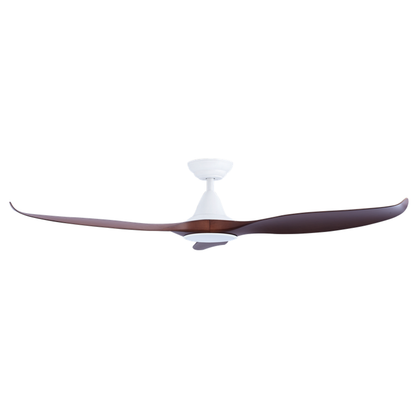 EFENZ Tiffany 603 60 inch ceiling fan, White Dutch Cocoa limited edition, downrod mount, with Samsung LED