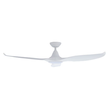 EFENZ Tiffany 603 60 inch ceiling fan, White, downrod mount, with Samsung LED