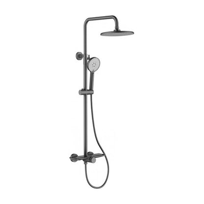 ent Cool 3-Way Rainshower Set with Marble Plate 81560, Gun Metal