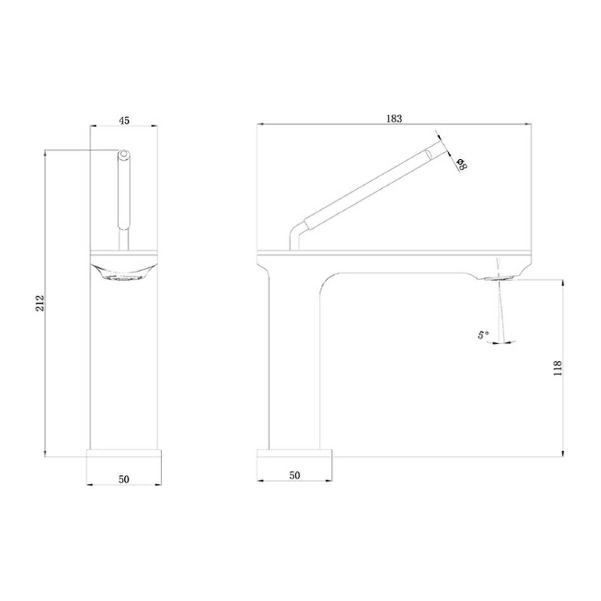ent Cool Basin Mixer 81520 dimensions